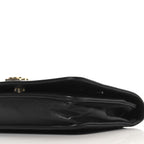 Lambskin Chevron Boy Wallet On Chain WOC Black