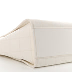 Cotton Medium Deauville Tote White