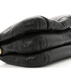 Shiny Nappa Lambskin Mini Goya Puffer Bag Black