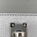 Metallic Chevre Chamkilight Mini Kelly Sellier 20 Argent