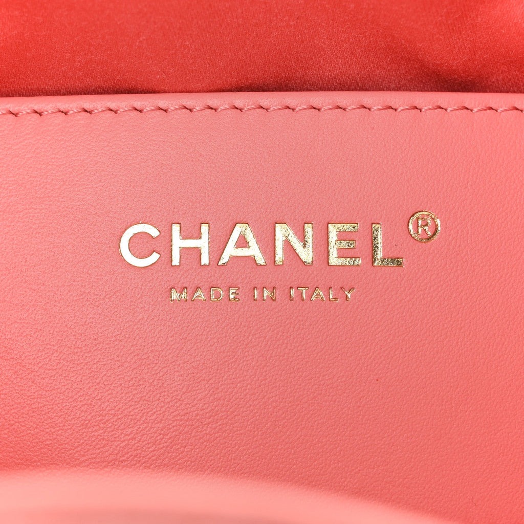 Suede Quilted Mini Chanel 25 Handbag Pink