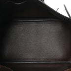 Shiny Porosus Crocodile Birkin 35 Havane