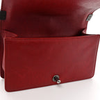 Caviar Quilted Medium Boy Flap Red